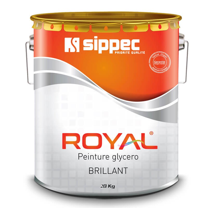 Peinture Glycéro brillant Royal 4/10/20 KG - SIPPEC