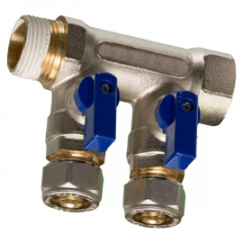 Collecteur à vanne d'arrêt...