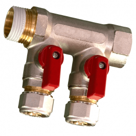 Collecteur à vanne d'arrêt...