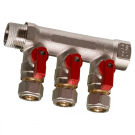 Collecteur à vanne d'arrêt...