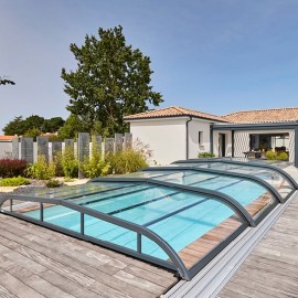 Abris de piscine bas -...