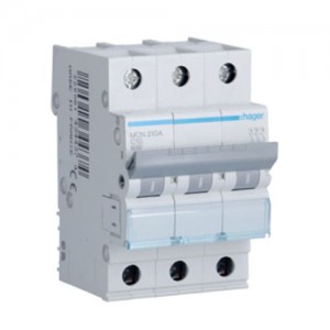 Disjoncteur Hager 16A 3 Pôles 6kA - Type B - Pour Tableau électrique - Import Allemagne