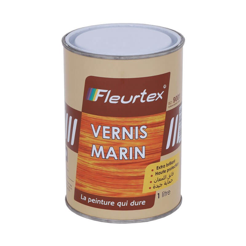 Vernis incolore brillant - Vernis Marin 1L - Fleurtex